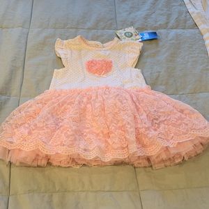 NWT Little Me 18M tutu with pink lace skirt